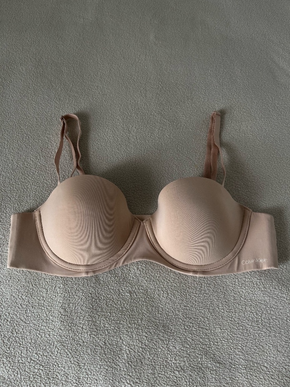 Calvin Klein Convertible Strapless Nude Bra in Beige